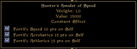 Hunters Amulet of Speed